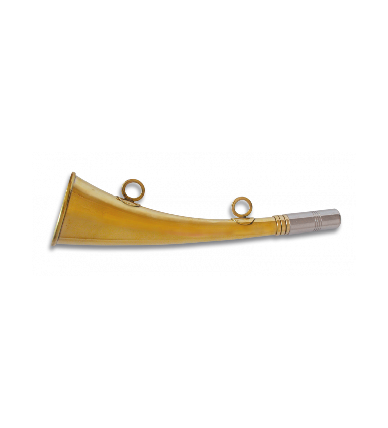 TROMPETA inglesa metalica de caza .22 cm