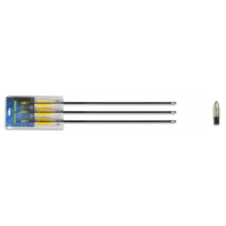 Set 3 flechas fibra. 26"