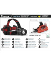 FRONTAL RECARGABLE 1000LM. Negra