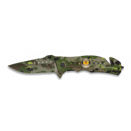Navaja Albainox  Camo Verde. H: 8