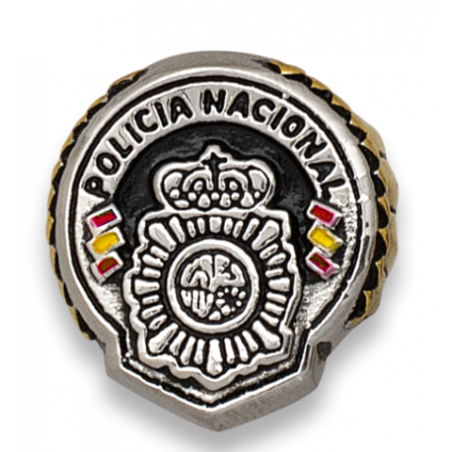 Anillo POLICIA NACIONAL acero Talla: 21