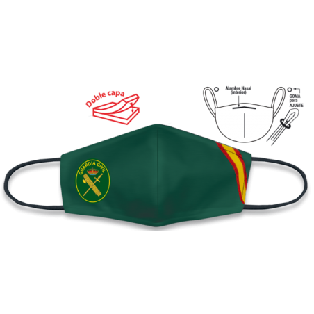 Cubre-Mascarilla Verde Bandera GC.
