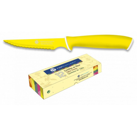 cuchillo de mesa Top Cutlery amarillo.