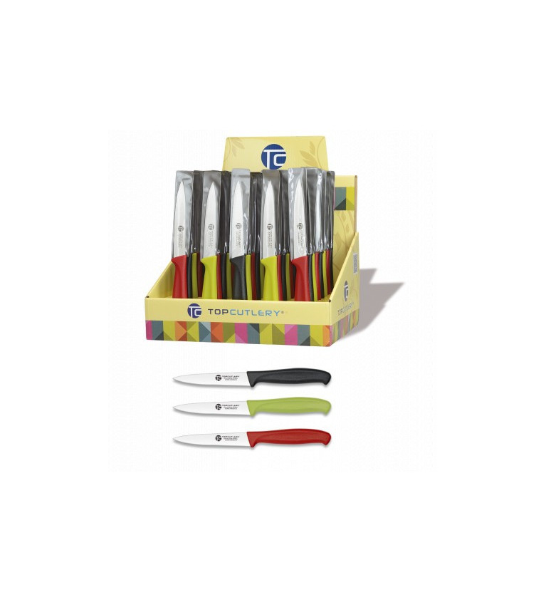 Expositor 48 pzas cuchillos mesa 10 cm