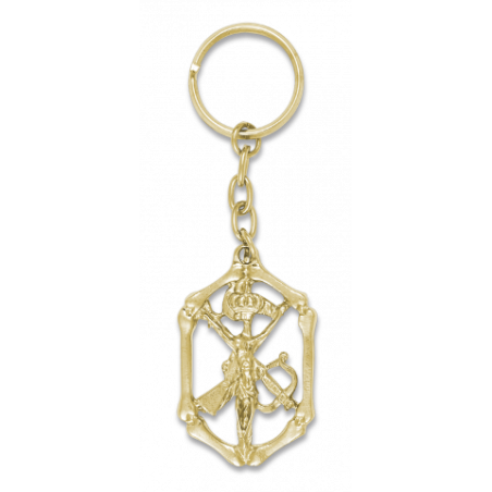 Llavero HUESO CRISTO LEGION ORO