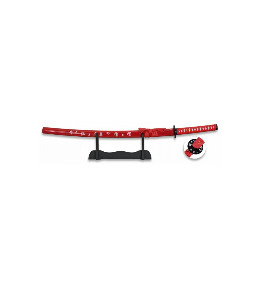 katana tole10 roja. con peana
