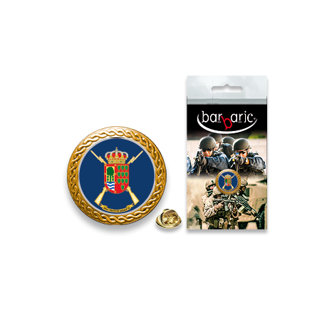 Pin Barbaric oro. borde biselado. D:20mm