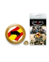 Pin Barbaric oro. borde biselado. D:20mm