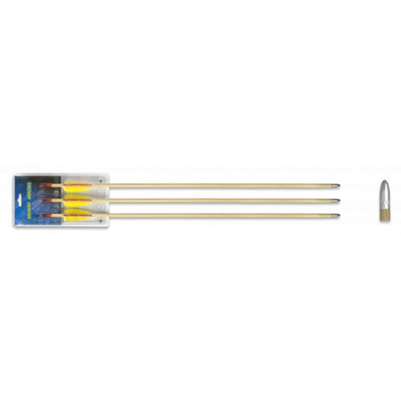 Set 3 flechas madera. 28"