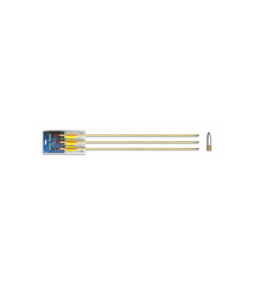 Set 3 flechas madera. 30"