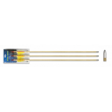 Set 3 flechas madera. 30"