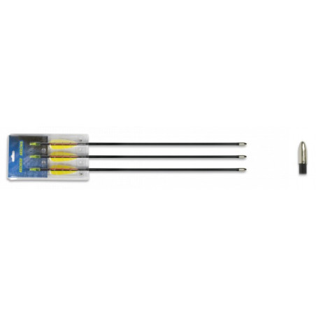 Set 3 flechas fibra. 26"
