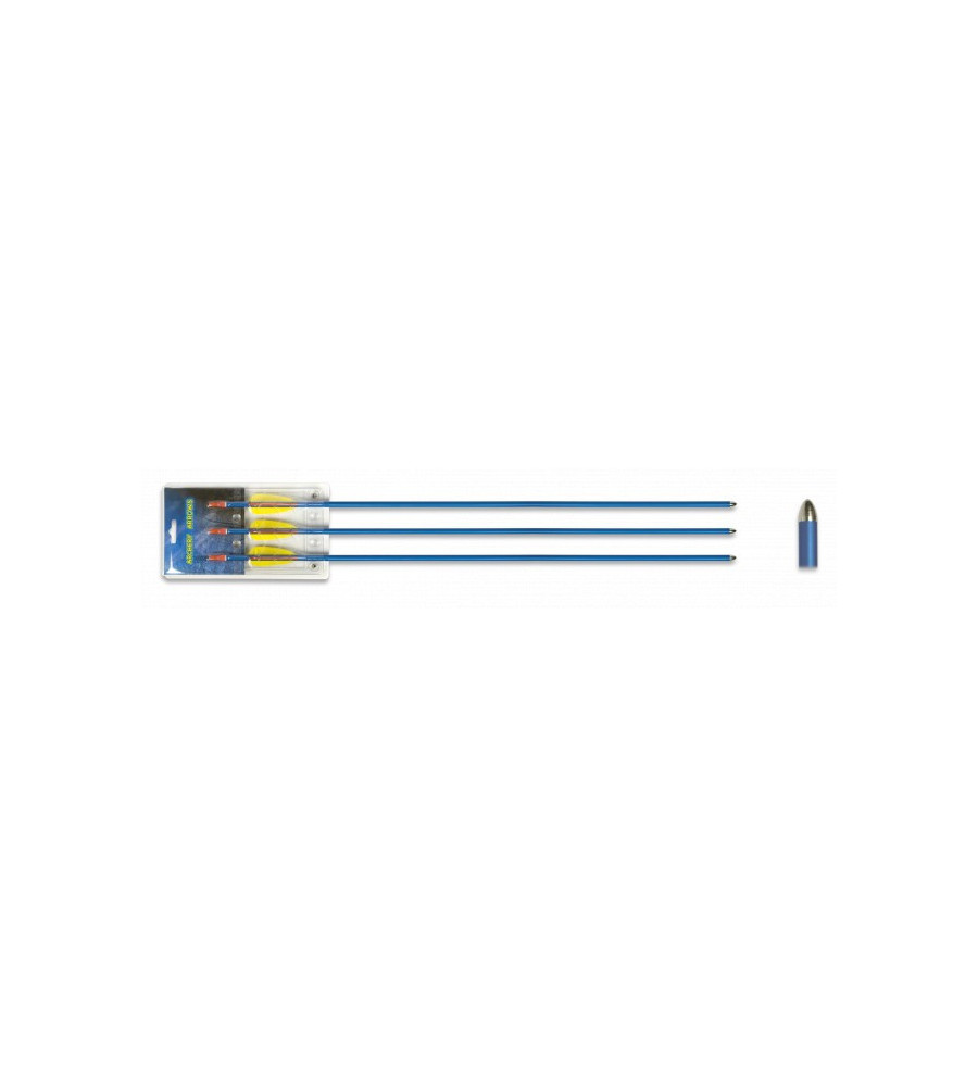 Set 3 flechas aluminio. 29"