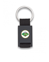 Llavero rectangulo negro + cinta negra