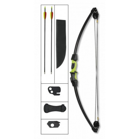 arco poleas negro / verde. 12 LBS