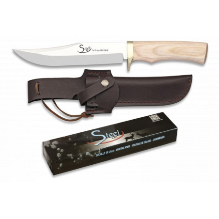 CUCHILLO STEEL440. funda piel. 16 cm
