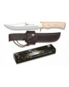 CUCHILLO STEEL440. funda piel. 16 cm