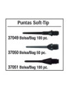 Puntas Soft-Tip. Negro.Bolsa 100 pz
