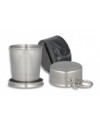 Vaso telescopico.Inox. Con funda. 7 cm