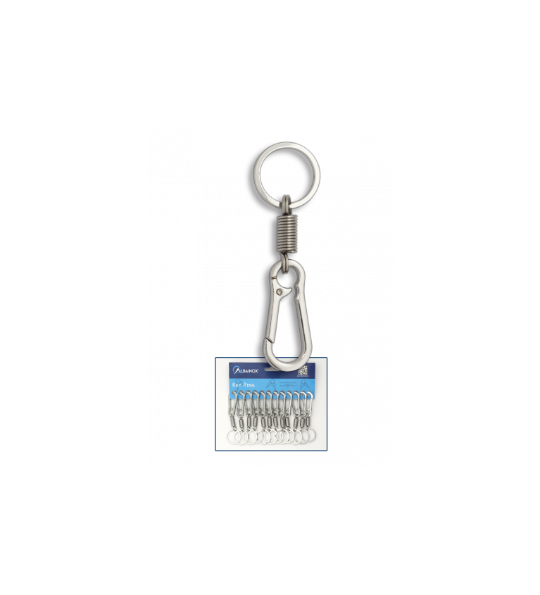 llavero mosqueton muelle. Albainox.
