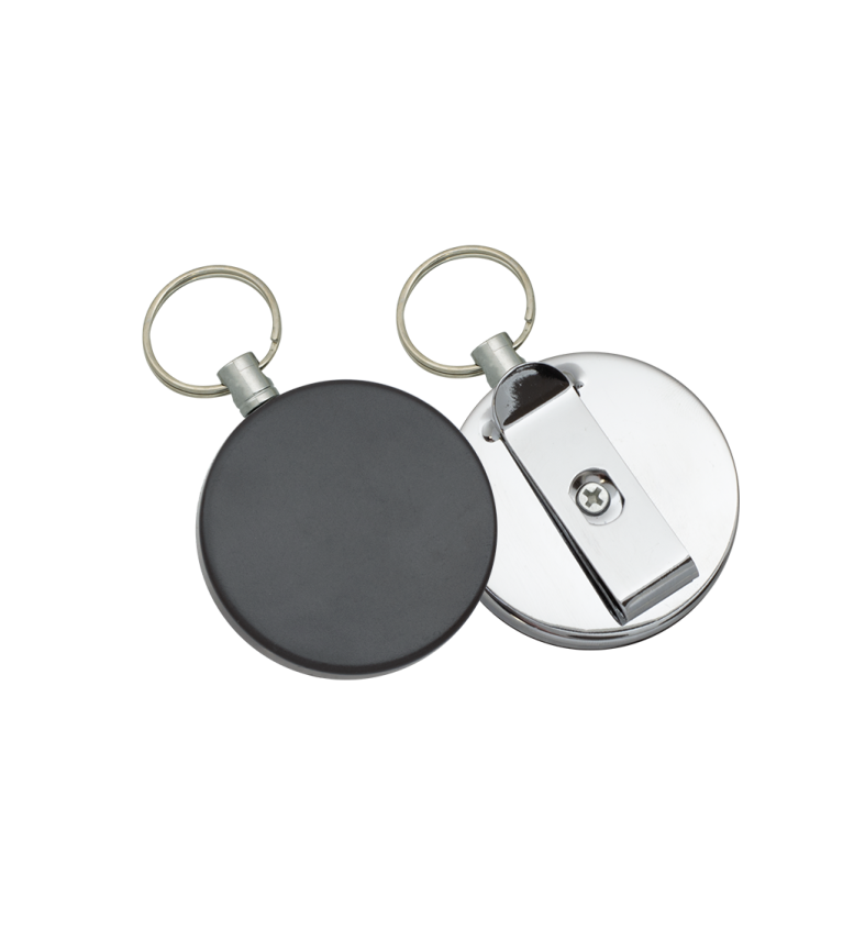 Llavero extensible 1 m ABS negro/Metal 5