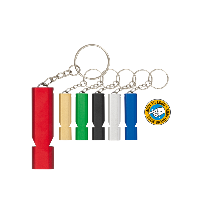 Llavero-silbato colores surtidos