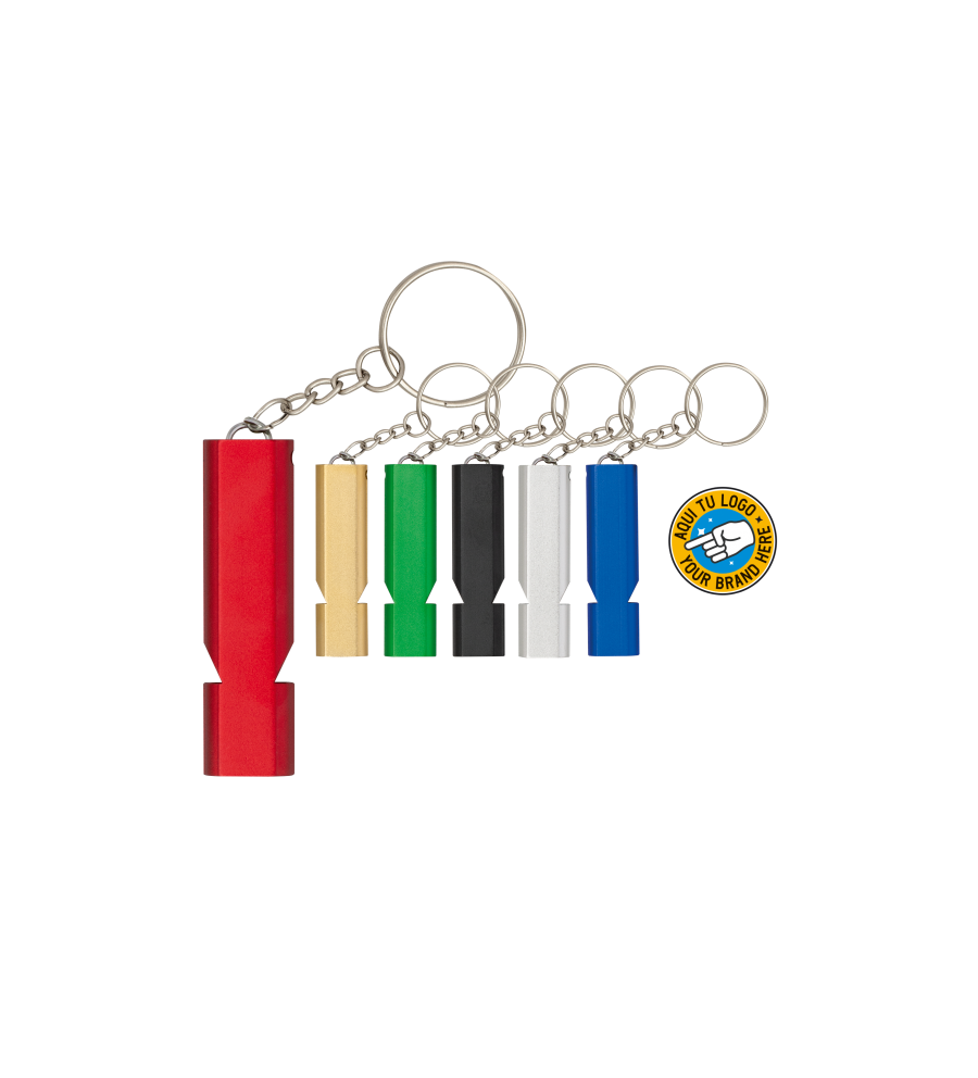 Llavero-silbato colores surtidos