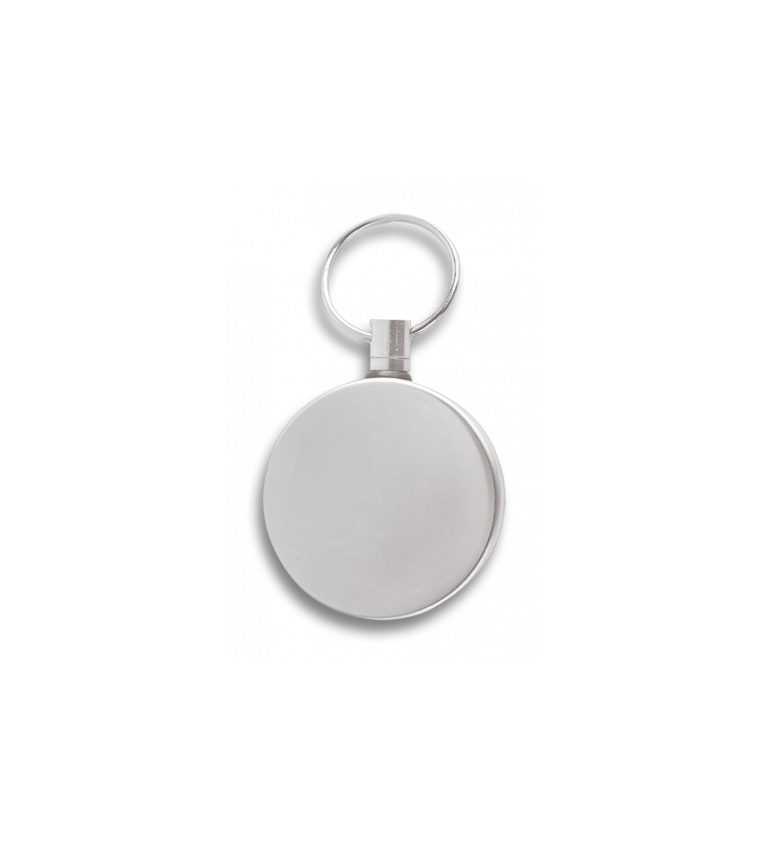 Llavero acero extensible.Cromado. 70 cm