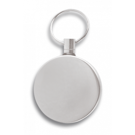 Llavero acero extensible.Cromado. 70 cm