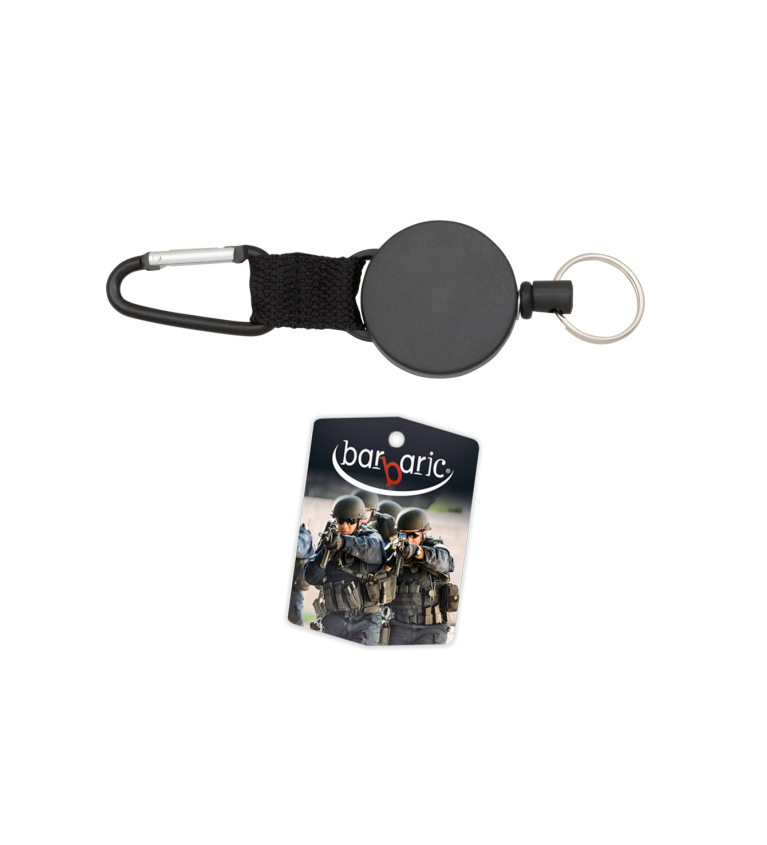 Llavero extensible con mosquetón