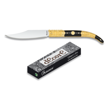 Navaja albainox dorada. hoja: 8.5 cm