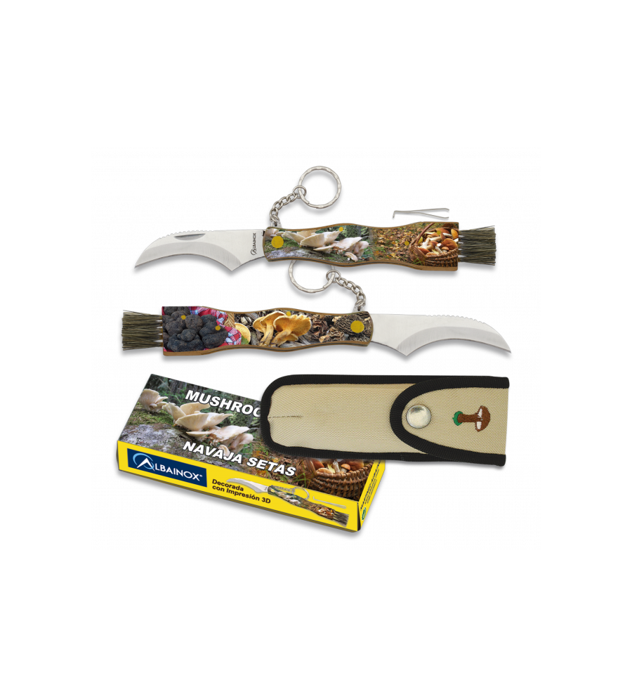 navaja de setas impresa 2 caras. h: 7.2