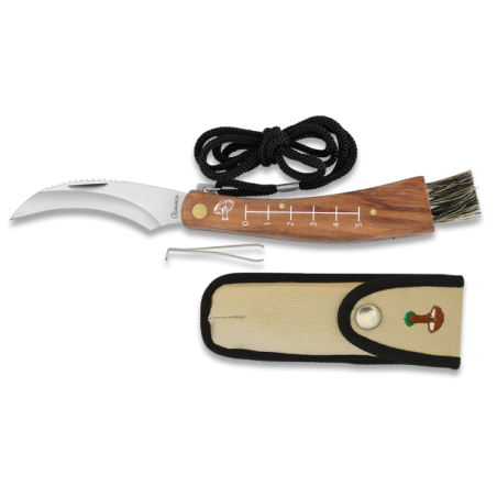 navaja setas albainox. puño curvo. hoja.