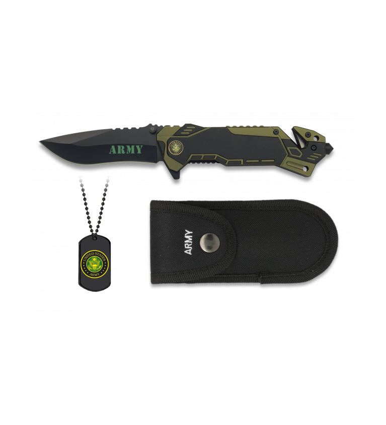 Navaja Albainox ARMY.  Hoja: 8.1