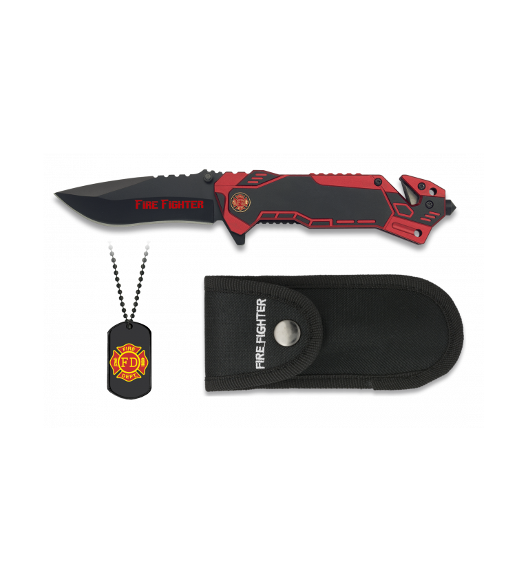 Navaja Albainox FIRE FIGHTER.  Hoja: 8.1