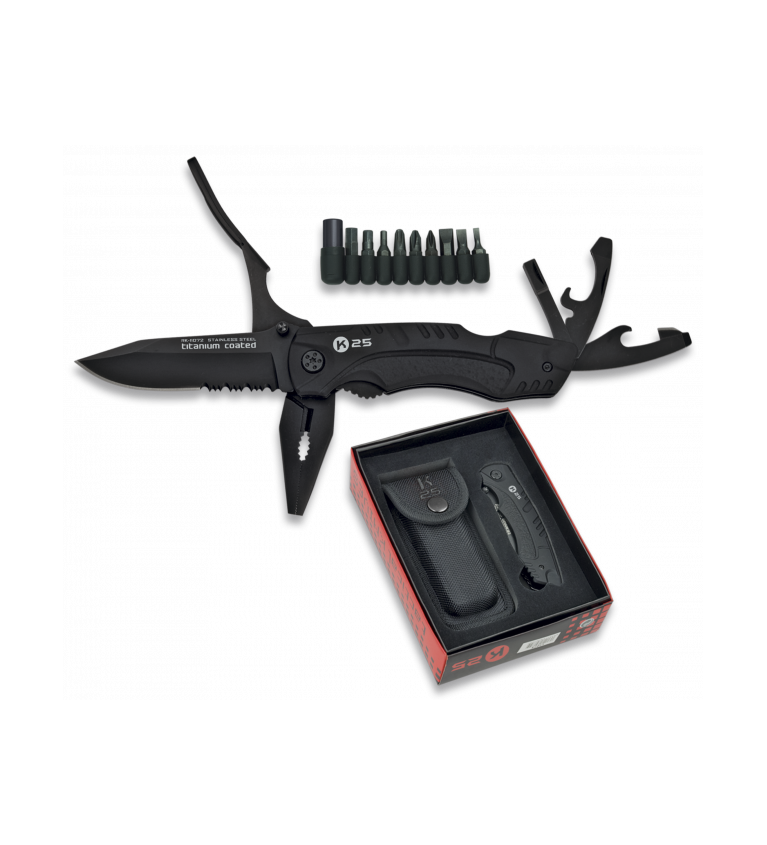 Navaja Rui Táctica usos.Hoja 8cm. Funda