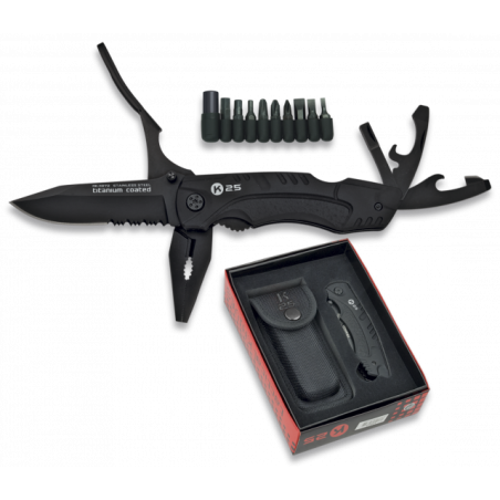 Navaja Rui Táctica usos.Hoja 8cm. Funda