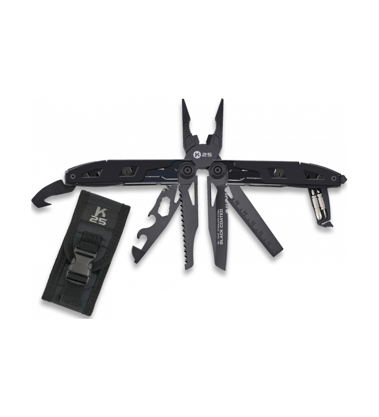 alicate tactico k25 negro. 17 usos