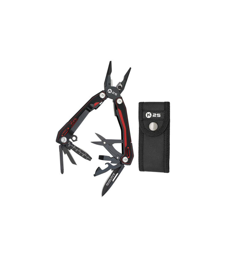 Alicate k25 G10 rojo/ negro.