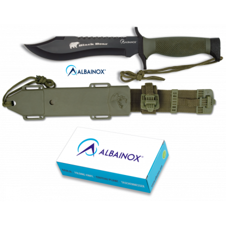 Cuchillo ALBAINOX TACTICO.C/funda. 18 cm