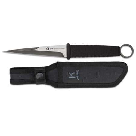 Cuchillo táctico K25, hoja mixta: 12 cm