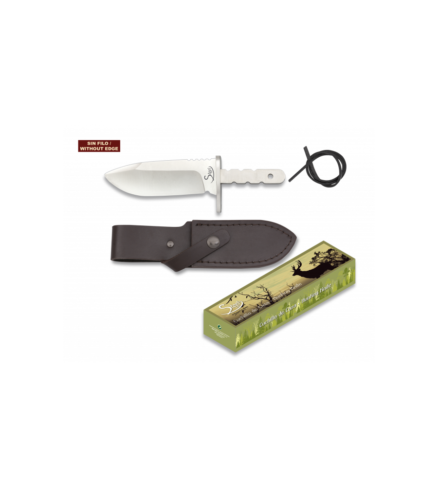 Cuchillo espiga. Total 14.7 cm. C/Funda