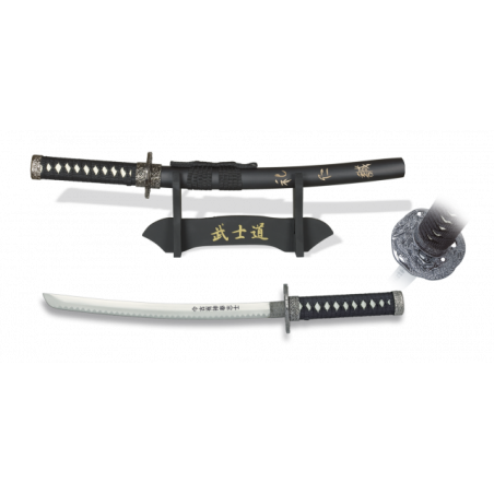 Katana TOLE10. Peana. Hoja 28 cm