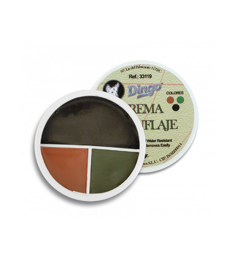 Pintura camuflaje. Tarro 3 colores. 30g