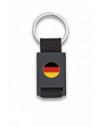 Llavero rectangulo negro + cinta negra