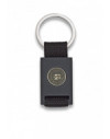 Llavero rectangulo negro + cinta negra