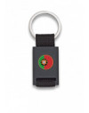 Llavero rectangulo negro + cinta negra