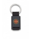 llavero rectangulo negro + cinta negra