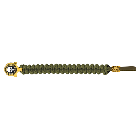 pulsera paracord Barbaric oro / verde. p