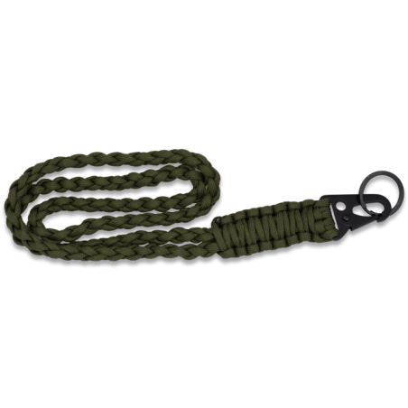 llavero paracord con mosqueton metalico
